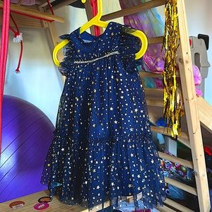 Blue 18 month dress with star.